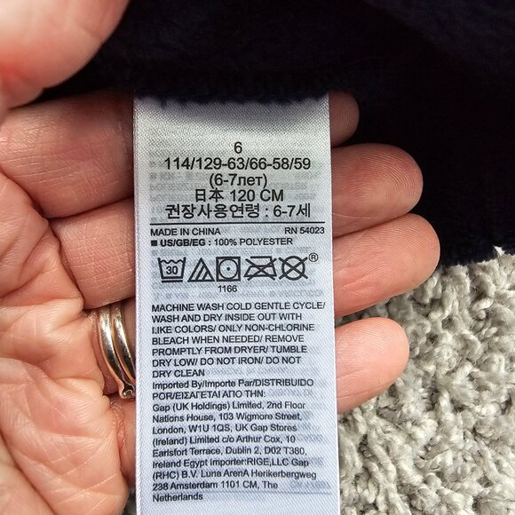 Gap Kids Robe size 6 in Navy - Picture 4 of 6